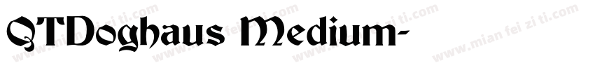 QTDoghaus Medium字体转换